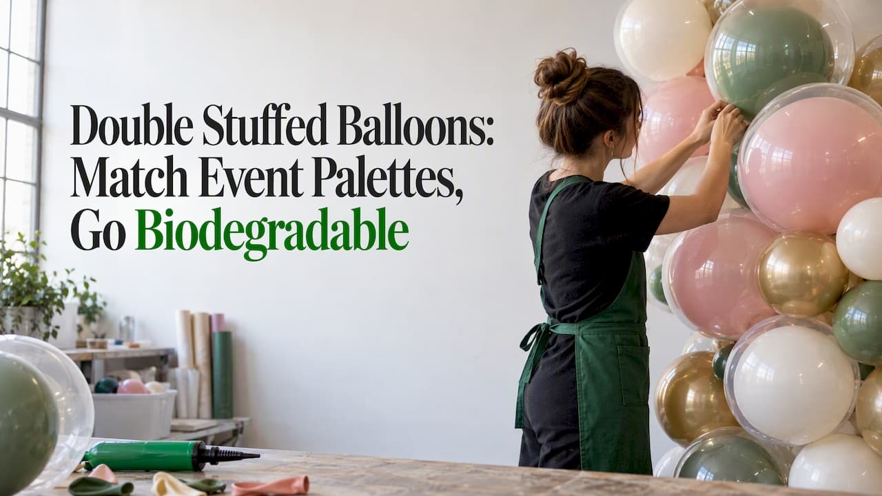 Double Stuffed Balloons: Match Event Palettes, Go Biodegradable