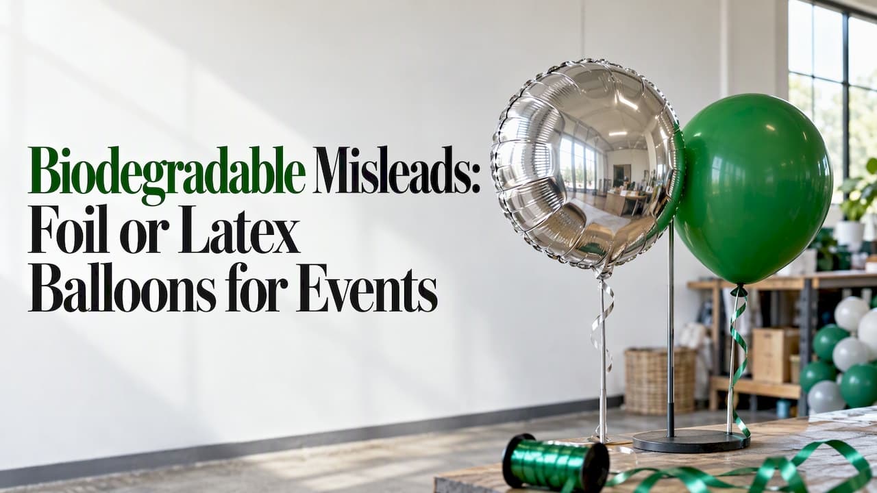 Biodegradable Misleads: Foil or Latex Balloons for Events
