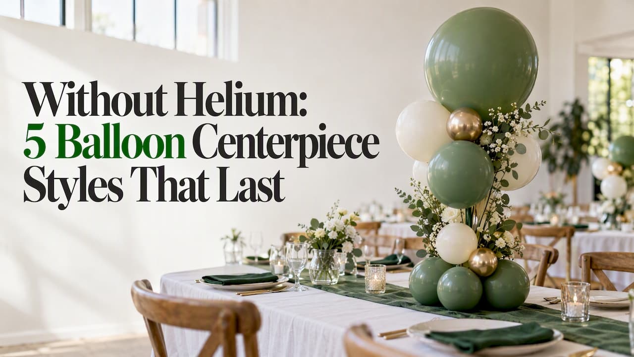Without Helium: 5 Balloon Centerpiece Styles That Last