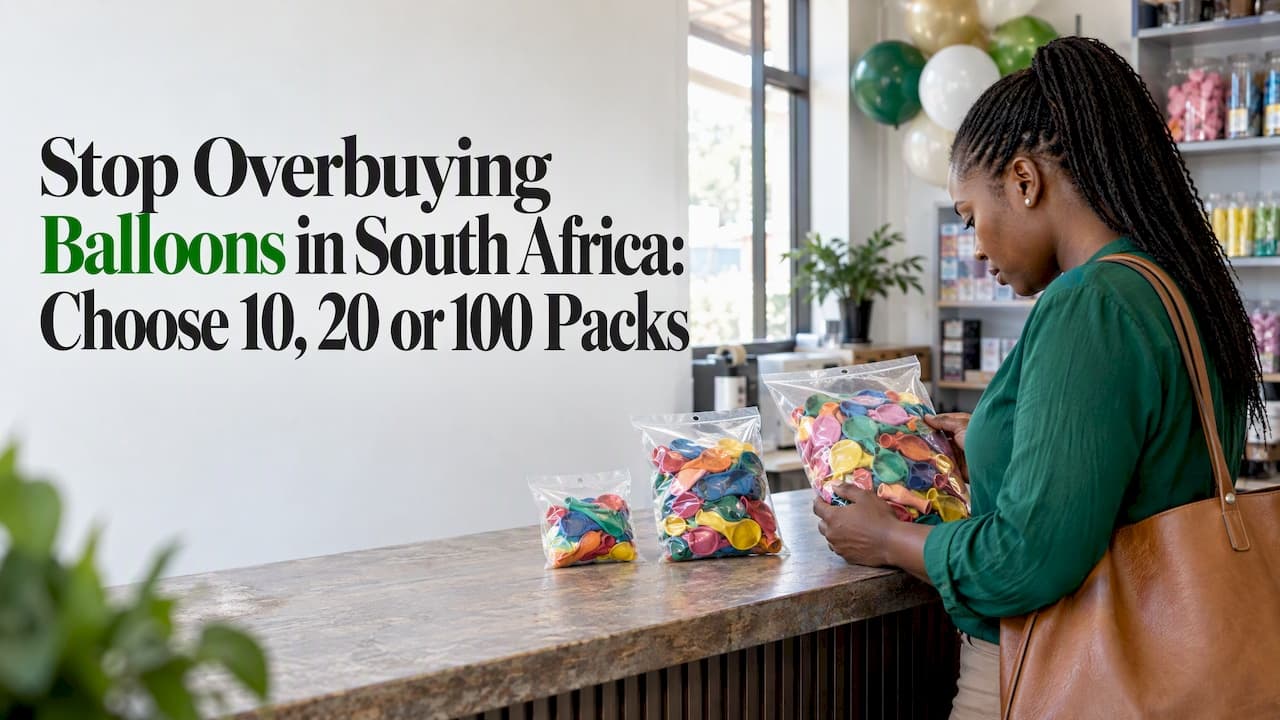 Stop Overbuying Balloons in South Africa: Choose 10, 20 or 100 Packs