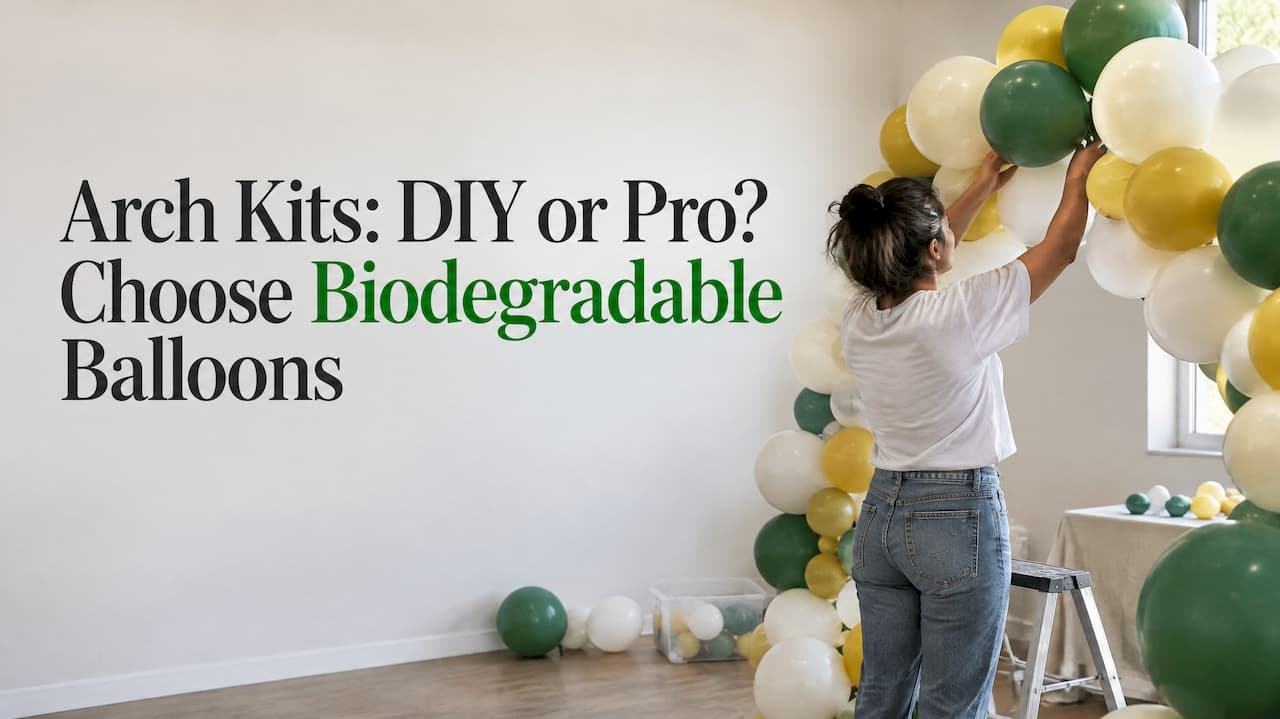 Arch Kits: DIY or Pro? Choose Biodegradable Balloons