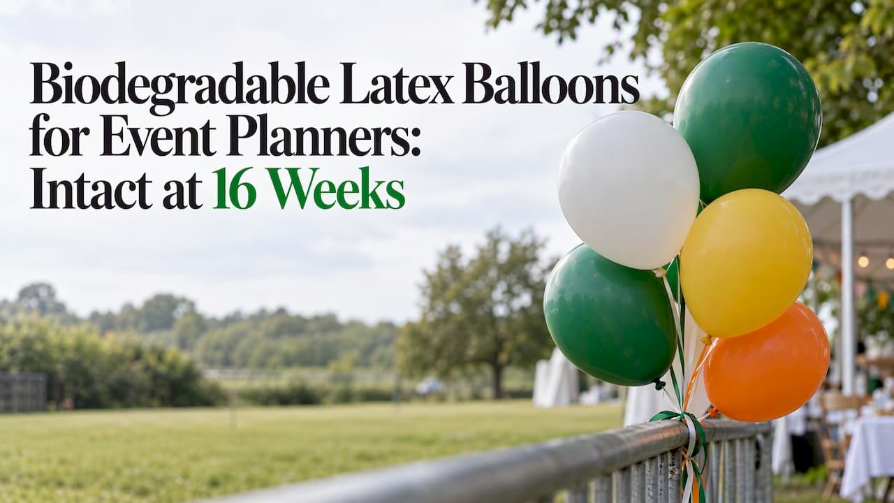 Biodegradable Latex Balloons for Event Planners: Intact at 16 Weeks