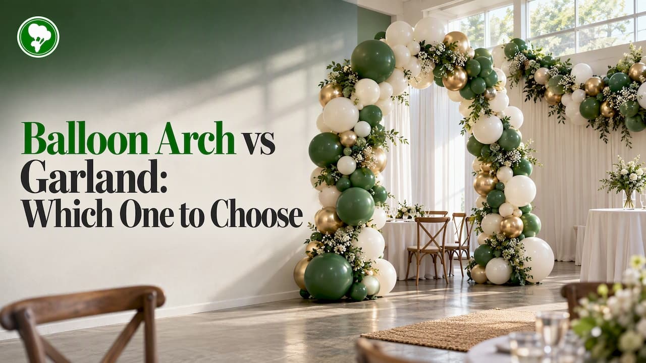 Balloon Arch vs Garland: Which One to Choose