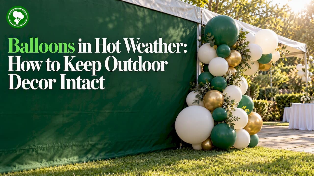 Balloons in Hot Weather: How to Keep Outdoor Decor Intact